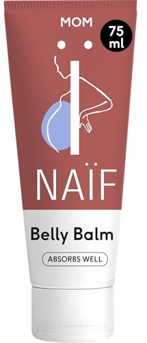 Naïf Reichhaltiger Pflegebalsam Schwangerschaft, 75ml | Schwangerschaftsbalsam, Schwangerschaftsstreifen Creme, Anti-Dehnungsstreifen, Dehnungsstreifen