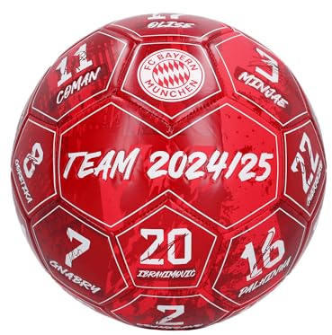 FC Bayern München I Ball I Fußball I Signature 2024-25 I Rot I Größe 5