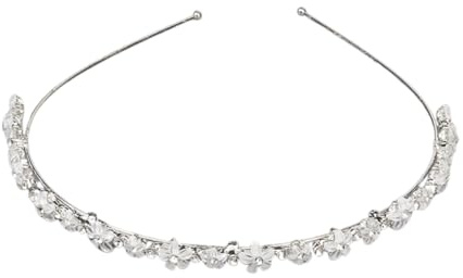 Bandeaux de Mariée avec Strass Couronne de Cheveux en Cristal Tiare de Mariage Serre Tête de Mariage en Cristal avec Strass-B