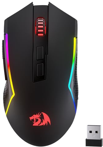 Redragon M693 LIT Wireless RGB Gaming Mouse 12800 DPI Remapping Keys