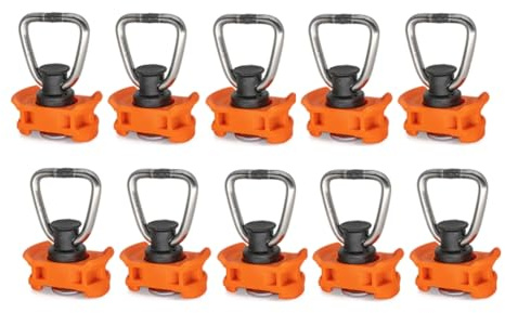 YEHEI 10pcs Single End Fitting for Airline Rail End Fitting Lashing Rail Fitting Airline Rail Single Stud L-Track Fitting