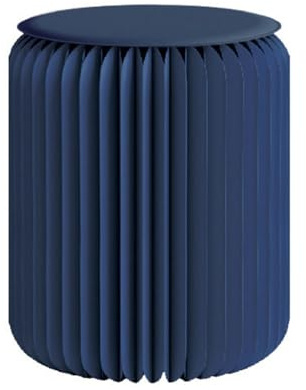 Sgabello pieghevole portatile in carta a nido d'ape con cuscino, leggero, blu, sgabello pieghevole, ideale per uso domestico ed esterno, 32 x 40 cm, mobili salvaspazio