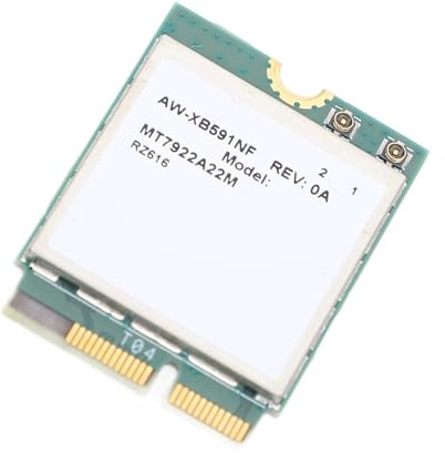 Tosuny Tarjeta Inalámbrica M.2, WiFi 6E 5.2 Tri Band 5374Mbps Tarjeta de Red de Laptop, con una Conexión Estable de 2.4GHz 5GHz 6GHz, para 14-EY0095CL GV301R M.2 Dispositivos de