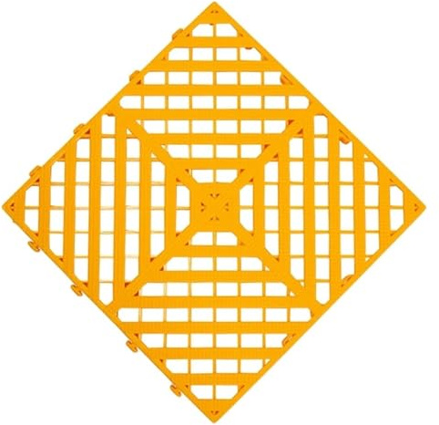 Cuscino modulare ad incastro, Piastrelle autobloccanti for drenaggio garage in plastica PP multicolore 40x40x3cm(Yellow,40x40x3cm/5pcs)