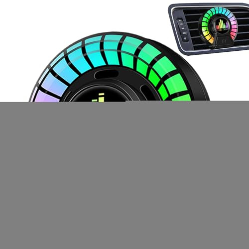 Lumière parfumée pour grille d'aération de voiture – Lampe d'aromathérapie à clip – Éclairage LED rythmique avec design désodorisant | Décoration pour grille d'aération de véhicule pour diffusion de