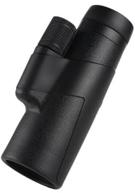 Moliuoly Telescopio monocular de 10 x 42 para exteriores, camping y senderismo, con lente BK7 y revestimiento verde antirreflectante, conector de trípode y adaptador de cámara para smartphone
