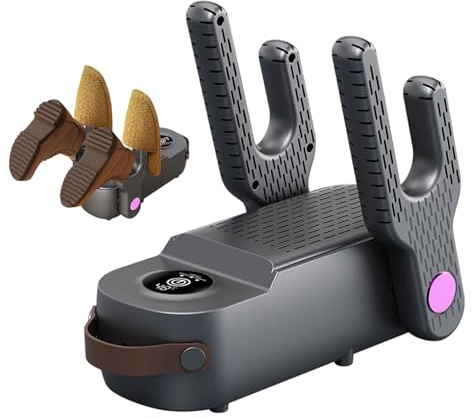Elektrischer Schuhtrockner – Timer mit 3 Ebenen – beheizte Halterung für Stiefel | klappbarer Handschuhtrockner, für Winter, Fitnessstudio, Outdoor, Arbeit, Camping, Haus, Umkleidezimmer, Schlafsäle