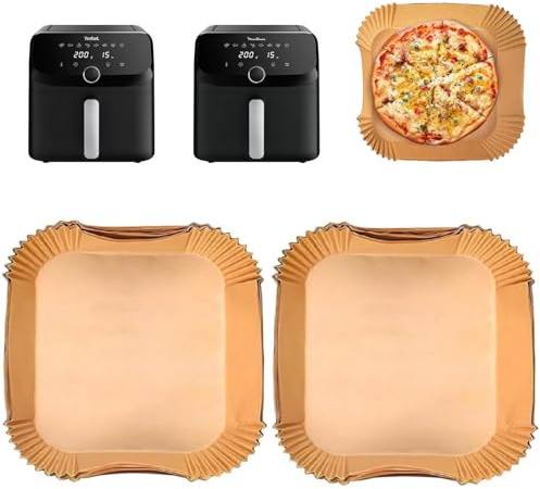 Accessoires Air Fryer pour Moulinex Easy Fry Mega 7.5 L, Lot de 120 | Feuilles de Cuisson Airfryer, Pour Moulinex EZ8558F0, Plat pour Friteuse à Air Moulinexs