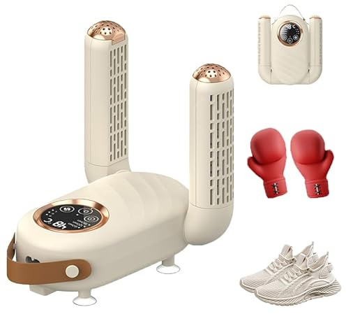 Schuhtrockner Elektrisch - Shoe Dryer Electric,360° Wärmezirkulation Geruchsbeseitigung Shoe Dryer Antibacterial,für Skischuhtrockner,Handschuhtrockner,Boxhandschuhtrockner mit Zeitschaltung