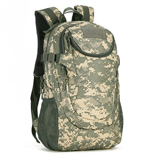 Protector Plus Military Taktischer Rucksack Wasserdichter Pack Beiläufige Schultasche Umhängetasche 25L Für Sport Bergsteigen Wandern Camping Jagd Trekking Reisen (Tarnung 2)