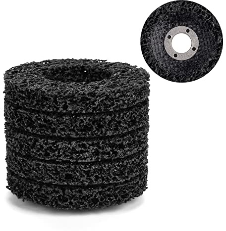 5pcs Stripping Wheel Poly Strip Wheel Disc Rust Clean Quality Grinder Angle Discs Black 100mm 60#