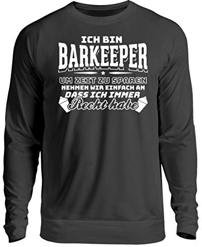 Chorchester Barkeeper Pull unisexe pour les fans d'alcool et de fête - Noir - Medium