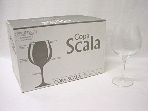 LOTE 6 COPAS CRISTAL TRANSPARENTE BOLA BALON GRANDE COMBINADOS GIN TONIC COCTEL COCKTAIL SCALA 680ML