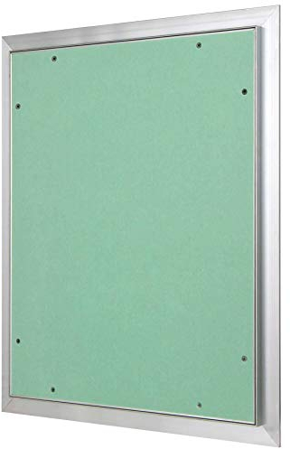 Revisionsklappe Trockenbau 400 x 500 mm – Revisionstür - Wartungsklappe mit 12,5 mm imprägnierter GK-Einlage und Druckverschluss – aus korrosionsbeständigem Aluminium – befliesbar – MW multi werkzeug