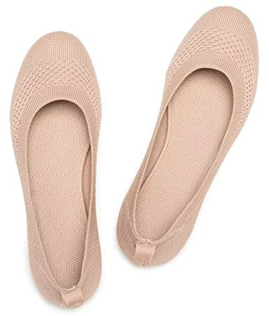 Frank Mully Damen Ballerinas Slip On Knit Kleid Schuhe Pumps Schuhe Runde Zehe