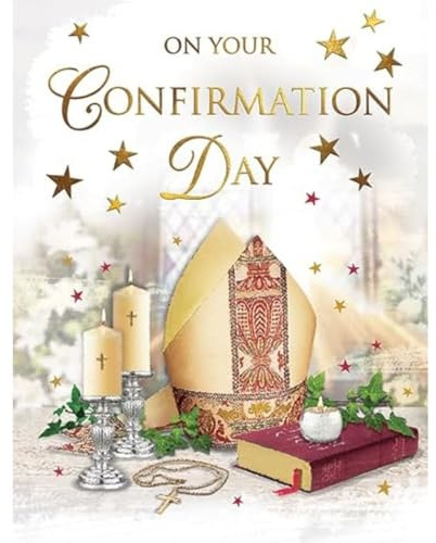 On Your Confirmation Day Mitre scene - 8 x 6 inches - Regal Publishing