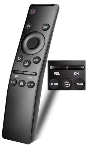 Télécommande universelle pour tous les téléviseurs Samsung TV LED QLED UHD SUHD HDR LCD HDTV 4K 3D incurvé Smart TV, avec boutons de raccourci pour Netflix, Prime Video, WWW