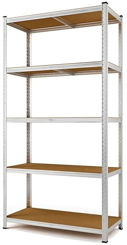 Sakusei Tools Heavy Duty 5 Tier Adjustable Shelving Unit for Storage Organization, SAK5TRG