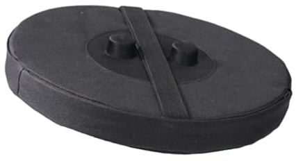 Dickes Sitzkissen für Teleskophocker, Klapphocker-Stuhlpolster, rund, Modern, Stoff, Schaum, Schwarz, nur Kissen