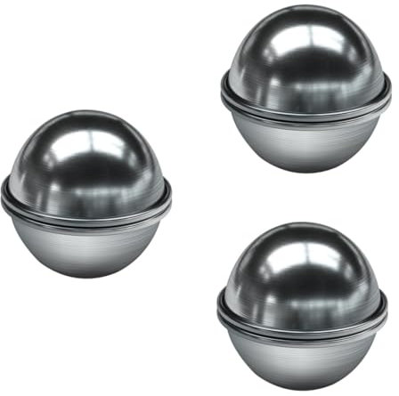 SEWACC 6stücke Metall Badebombenform Für Selbstgemachte Badekugeln Silikonform Für Badezusätze Spa-erlebnisse Und Kreative