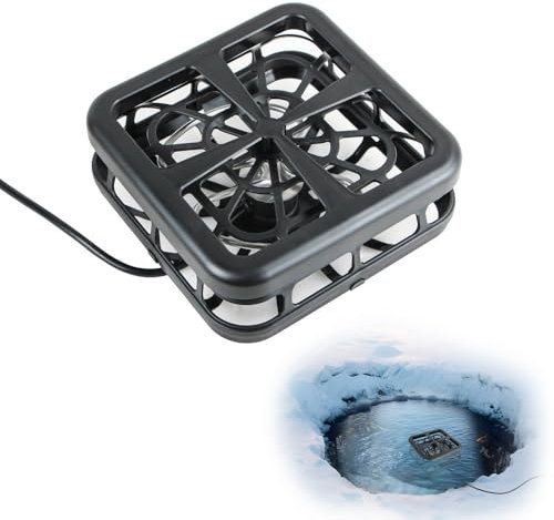 MAPOTAD Teich-Enteiser, Winter-Überlebenslösung für Outdoor-Teichfische, kontrollierte hermostatische Heizung, hält den Teich vor dem Einfrieren von über 1500 Watt
