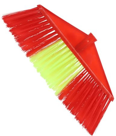 Amosfun Ergonomic Design Plastic Broom Head Multi-purpose Floor Brush Indoor Outdoor Use Pet Hair Sweeper Compact Storage for Home Office