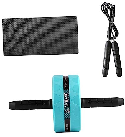 BESPORTBLE Rollenrad Für Bauchmuskeltraining Fitness-zubehör Trainingsrad Mit Knieschoner Und Springseil Einsetzbar Für Anfänger Und Profis