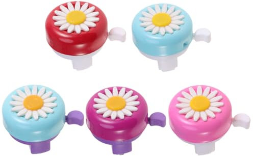 BESPORTBLE Confezione da 5 Campanelli per Bicicletta per Bambini in Stile Rosato.