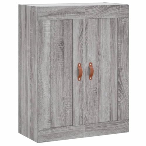 HEFZGDB Wandschrank Grau Sonoma 69,5x34x90 cm Holzwerkstoff Seidbord Wohnzimmer Küchenschrank Barschrank Küchenbuffet für Wohnstube Speisesaal Café Küche