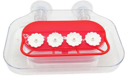 kowaku Mangiatoia per Colibrì da Finestra, Facile da Pulire E Riempire, con Ventose Resistenti da 283 G.