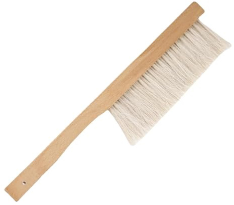 Bee Brush,Natural Horsehair Bee Hive Tool for Beekeeping | Soft Beehive Tool with Wooden Handle Natural Horsehair Honeybee Supplies for Backyard Patio Feeder