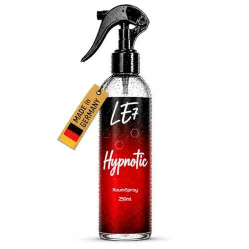 LE7 Autoduft – 250ml Langanhaltender Raumduft für Auto & Zuhause – Premium Auto Duftspray mit hochwertigem Parfüm – Lufterfrischer, Parfüm für Auto, Wohnung & Büro (Hypnotic)