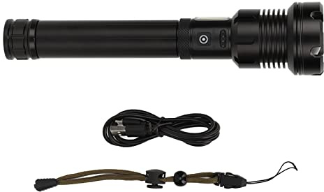 Pilipane Lampe de poche LED élevée à haute luminosité 100000lm lampe de poche télescopique USB COB rechargeable avec 7 modes d'éclairage IPX6 ALLIAGE D'ALLIME ALLUNIM IPPAPHER