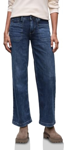 Street One Vaqueros de Pierna Ancha Indigo Washed 29