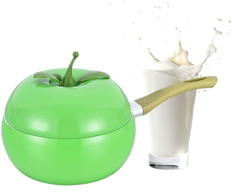 Ollas Pequeñas para Cocinar, Utensilios De Cocina Antiadherentes Para Verduras Y Frutas, Cocotte De Tomate Con Tapa, para Cocinas de Inducción Eléctricas y Placas de Cocina, para Cocinar, Freír, Leche