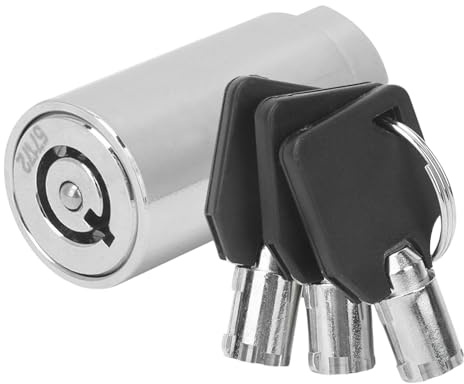 Schloss – Automatenzylinder, Einzelschlüssel, industrielle Schranksicherheit | Starker Metallkern für Spieleinheiten, Snackspender, Büroschränke