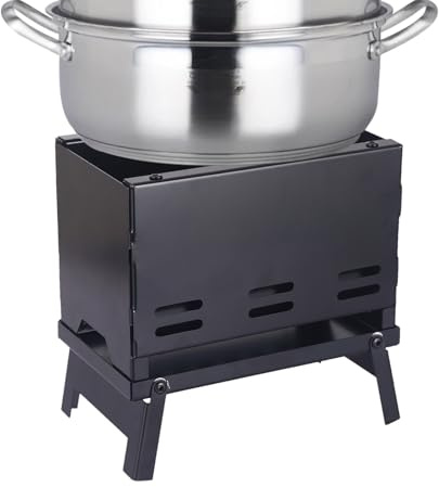Barbecue a carbonella, pieghevole, rimovibile, a carbone, portatile, per giardino, balcone, picnic, campeggio, cucina all'aperto, barbecue