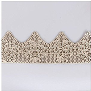 House of Cake Edible Art Deco Cake Lace Band, Pearl Cake Decoration For Wedding, Birthday, Celebration, 380mm x 75mm
