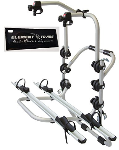 Fahrradträger Heckklappe für 2 Elektrofahrräder Bici OK Elektrobike + ELEMENT TRADE Sticker