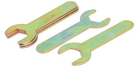 Sourcingmap 5pcs 19mm Single Ended U-Shaped Open End Wrench Spanner Repair Tool Bronze Tone