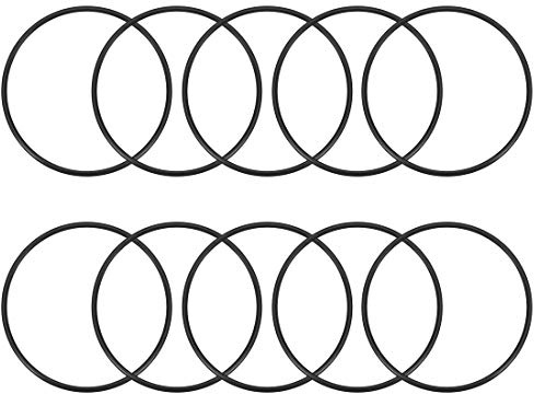 sourcing map 10 Stück O Ring Dichtungsringe 100 mm x 93 mm x 3,5 mm Metrische Nitrilkautschuk Durchflussring Gummi Ersatzdichtung für Sahnespender Pumpe Schnellkupplung Umfülladapter