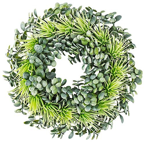 Ideen mit Herz Deko-Kranz, Design 8, innen: Ø 9,5cm, außen: Ø 23cm, mit verschiedenen Sukkulenten