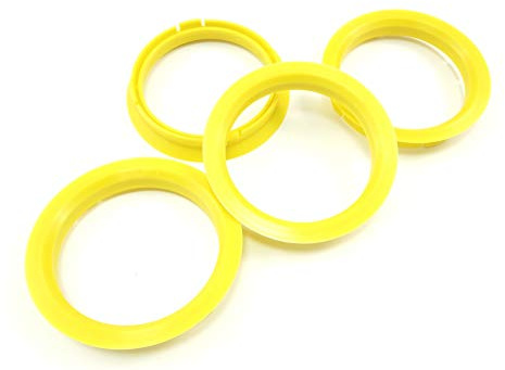 4x Zentrierringe 74,1-65,1/74,1 auf 65,1 Gelb