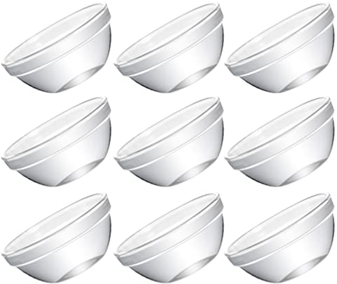 Cabilock 12stücke Teiliges Glas-schüsseln Futternäpfe Servierschalen Für Snacks Salate Desserts Stapelbare Schüsseln Als Lebensmittelbehälter Für Zuhause Und Partys