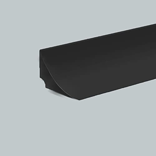 Zayejod Badewannenabdichtung Selbstklebend Schwallschutzleiste Dusche Silikon Wasserstopper, Wasserdamm für Küchen,Bäder,Waschbecken,Arbeitsplatte - 2.5cmx1.5cmx2M,Schwarz,Einseitig Klebend