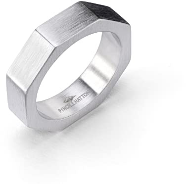 Fynch-Hatton achteckiger Ring aus Edelstahl