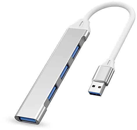 IZyufan Hub USB,4 in 1 Adattatore USB con 1 USB 3.0 & 3 USB 2.0 Mini Hub USB per PC,Laptop,MacBook,Chiavetta USB,Altro Dispositivo