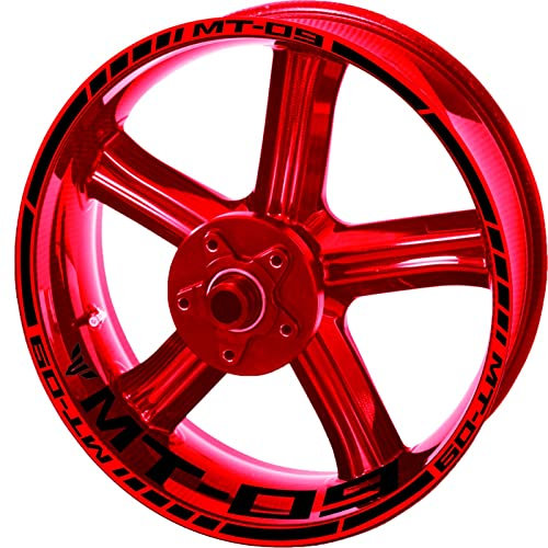 ROANNY Felgenband Reflektierende Aufkleber Für Motorrad-Vorder- Und Hinterreifen, wasserdichte Aufkleber, Zubehör Für Yamaha Mt 09 Sp 2020 2021 (Color : 4)