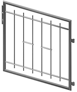 SIXONE® Gartentor Rechtecktor „Pallas“ klein 950 × 960 mm – feuerverzinkt, robustes Eingangstor, wetterfest & sicher