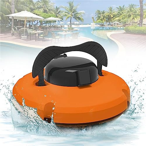Aspirador Automático de Piscinas, Robot Limpiafondos Subacuático, Aspirador Automático para Piscinas Elevadas y Enterradas, 100 Mins de autonomía